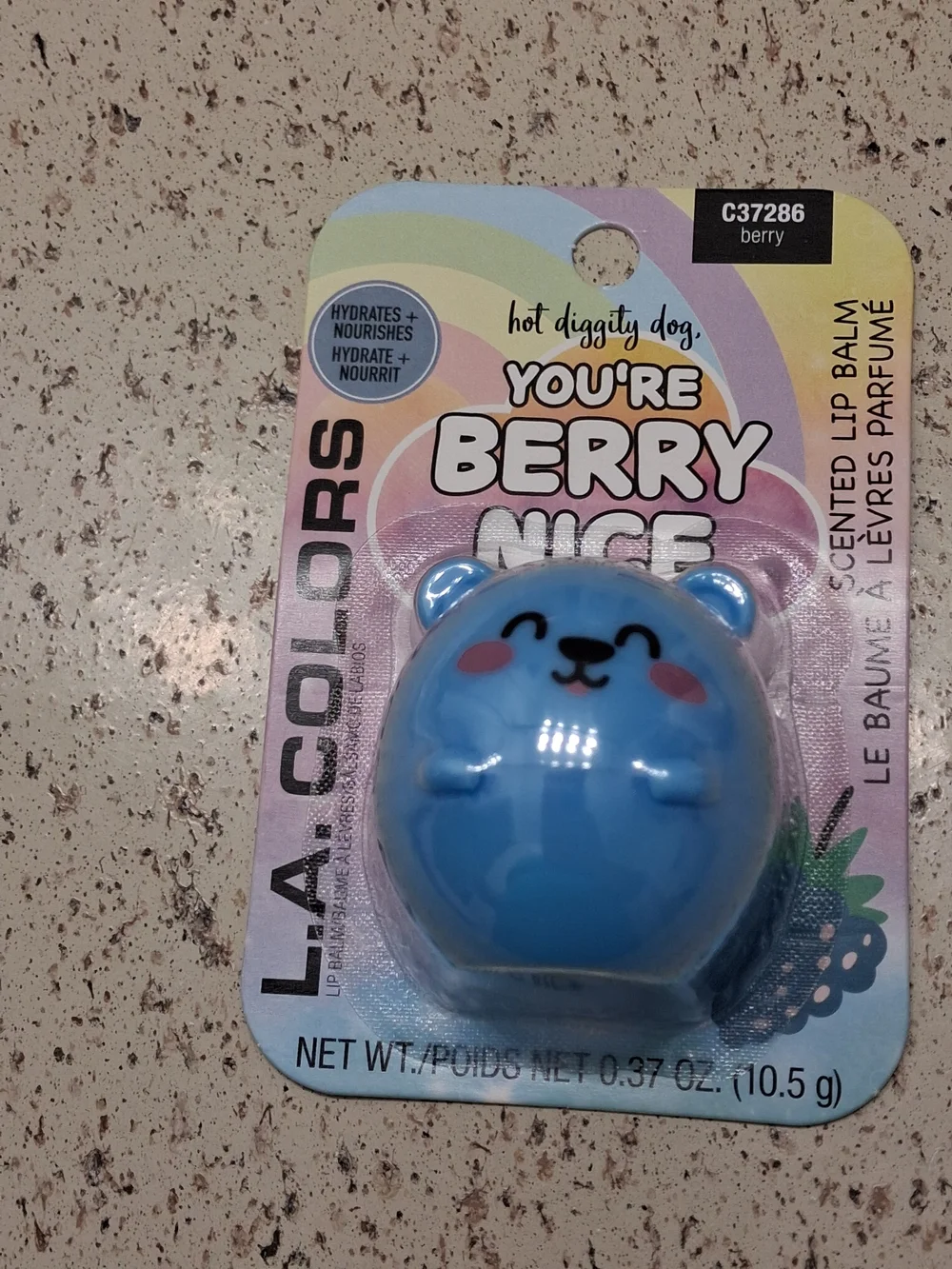 L.A. Colors Blue Bear You're Berry Nice Scented Lip Balm
